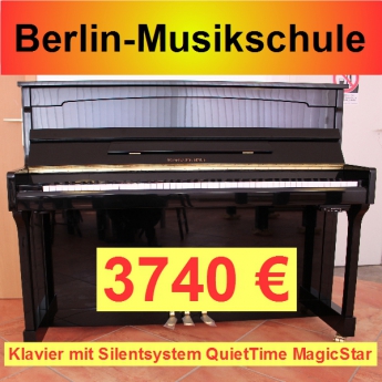 Schwechten Berlin Klavier + Silentsystem QuietTime MagicStar, Lieferfrist: Berlin 2 Wochen, Deutschland 4 Wochen, gebrauchtes Klavier mit neuem Silentsystem