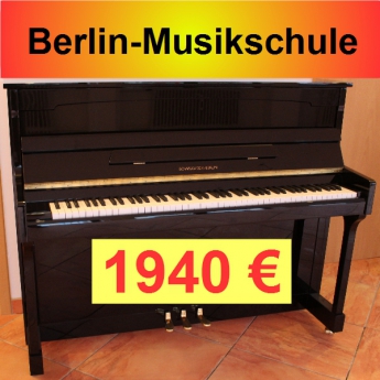 Fabrikneues Markenklavier Schwechten Berlin schwarz