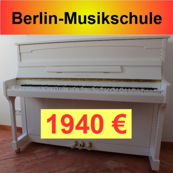 Fabrikneues Markenklavier Schwechten Berlin weiss